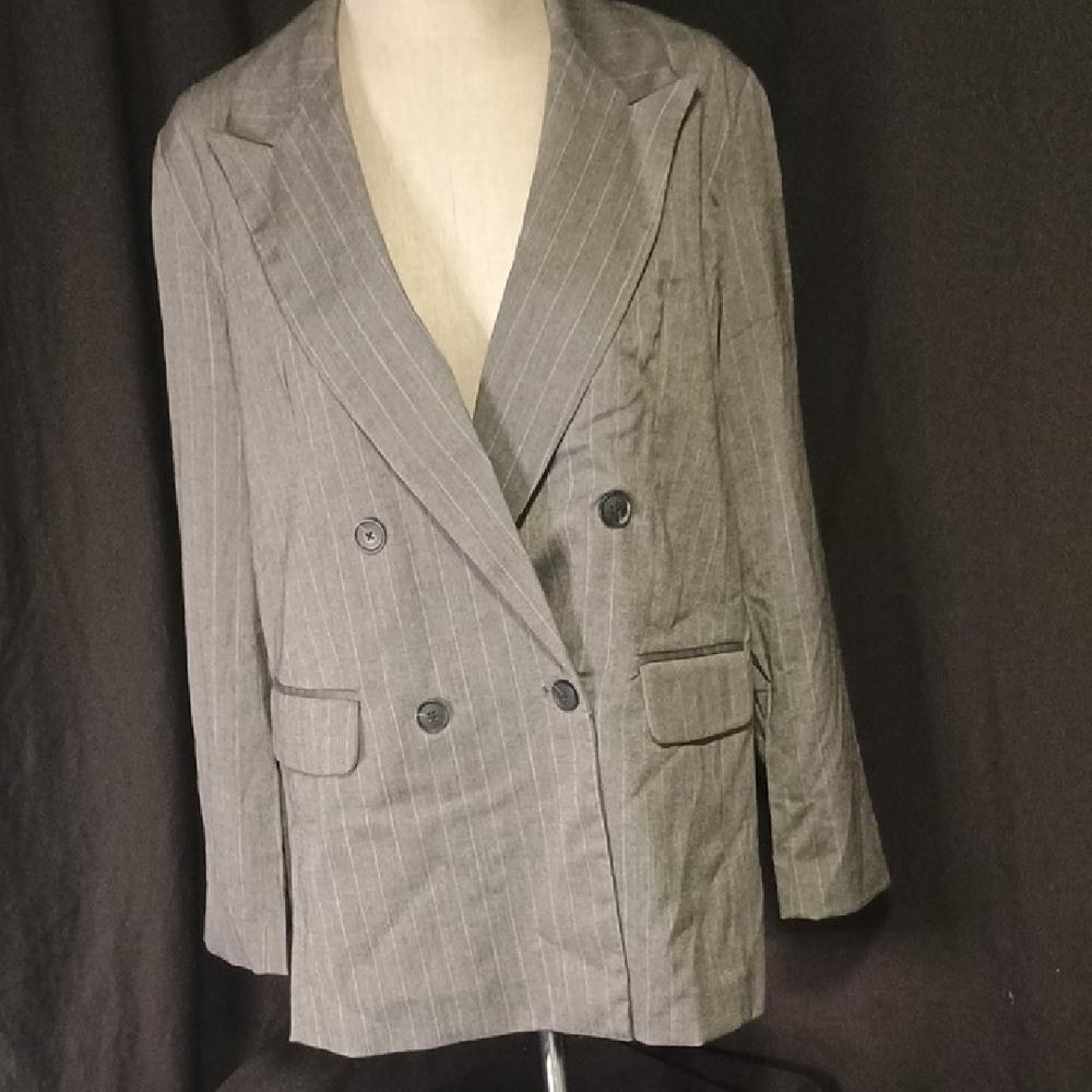 A New Day Gray Blazer Sport Coat with Versatile Design